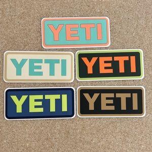 NWT 5 Yeti Stickers